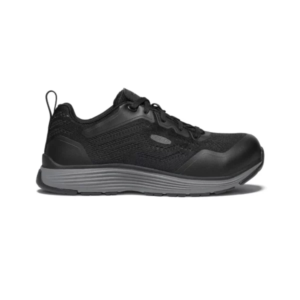 Women's Utility Aluminum Toe Work Shoe-Black-1025570
