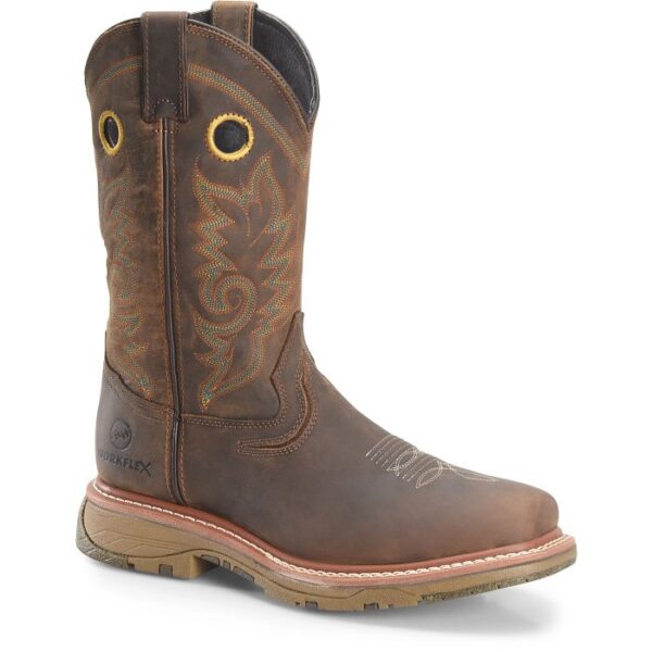 Men's Brown Square Composite Toe 12" Workflex MAX Cowboy Boot DH5241
